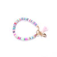 Vente En Gros Bracelet De Couleur Arc-en-ciel Pompon Coquille Bohème sku image 3