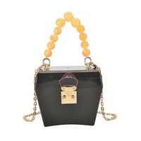 Fashion Candy Color Metal Lock Shoulder Messenger Bag sku image 4