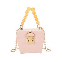 Fashion Candy Color Metal Lock Shoulder Messenger Bag sku image 5