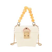 Fashion Candy Color Metal Lock Shoulder Messenger Bag sku image 6