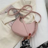 Simple Shoulder Bag Semicircle Bag Underarm Bag sku image 5