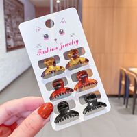 Fashion Leopard Print Mini Plastic Hair Clip Wholesale sku image 5