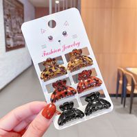 Fashion Leopard Print Mini Plastic Hair Clip Wholesale sku image 12