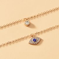 Fashion New Style Simple Diamond-studded Two Layer Necklace main image 5