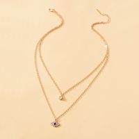 Fashion New Style Simple Diamond-studded Two Layer Necklace main image 6