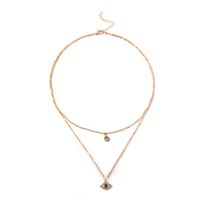 Fashion New Style Simple Diamond-studded Two Layer Necklace main image 7