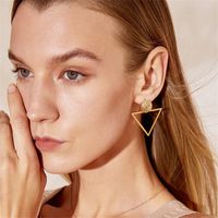 Wholesale Fashion Asymmetric Triangle Earrings main image 1