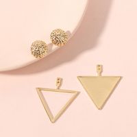 Wholesale Fashion Asymmetric Triangle Earrings main image 4
