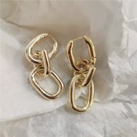 Wholesale Retro Gold Chain Link Tassel Earrings main image 5