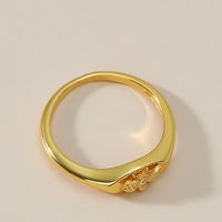 Fashion Golden Bee Signet Ring Wholesale main image 6