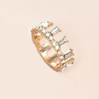 Wholesale Fashion Inlaid Diamond Crown Ring sku image 2