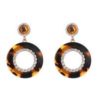 Fashion Geometric Rhinestone Resin Alloy Earrings Wholesale sku image 2