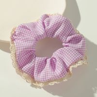 Wholesale Korean Lace Lattice Hair Scrunchies sku image 4
