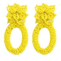 Wholesale Retro Geometric Beads Hand-woven Earrings sku image 1