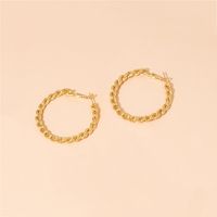 Fashion Geometric Twist Circle Alloy Earrings Wholesale sku image 4