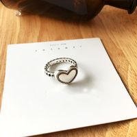 Fashion Heart-shape Alloy Ring Wholesale sku image 1