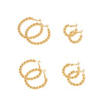 Fashion Geometric Twist Circle Alloy Earrings Wholesale main image 6