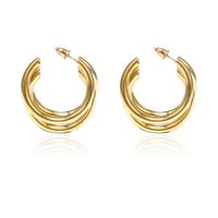 Fashion Simple C-shaped Semicircular Geometric Stud Earrings main image 7