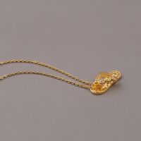 Fashion New Copper Zircon Slipper Pendant Diamond Necklace main image 5
