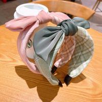 Korean Solid Color Bow Wide Headband Wholesale main image 6