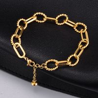 Heart 304 Stainless Steel Titanium Steel 18K Gold Plated No Inlaid Anklet In Bulk main image 4