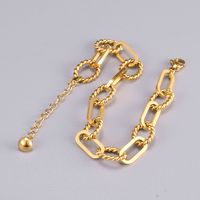 Heart 304 Stainless Steel Titanium Steel 18K Gold Plated No Inlaid Anklet In Bulk main image 6