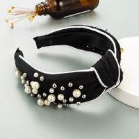 Fashion Wide-brimmed Pearl Headband Wholesale main image 4