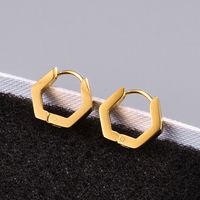 Wholesale Fashion Geometric Titanium Steel Ear Buckle sku image 3