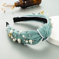 Fashion Wide-brimmed Pearl Headband Wholesale sku image 1