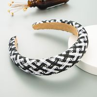 Mode Geometrische Bast Dicken Schwamm Stirnband Großhandel sku image 3