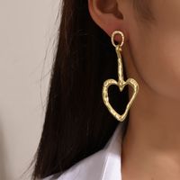 Wholesale Fashion Peach Heart Earrings sku image 1