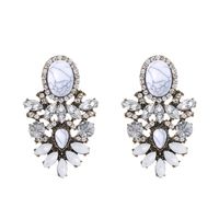 Fashion Geometric Alloy Cracked Gemstone Earrings Wholesale main image 3