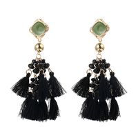 Fashion Acrylic Tassel Multi-layer Woven Earrings Wholesale main image 1