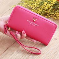 Fashion Deer Head Long Multifunctional Embroidered Portable Wallet Wholesale main image 6
