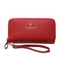 Fashion Deer Head Long Multifunctional Embroidered Portable Wallet Wholesale main image 3