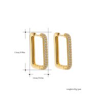Wholesale Korean Geometric Square Alloy Earrings main image 6