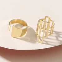 Wholesale Fashion Geometric Alloy 2-piece Ring main image 3