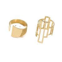 Wholesale Fashion Geometric Alloy 2-piece Ring main image 5