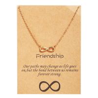 Retro Circle Butterfly Pendent Thin Chain Necklace main image 5