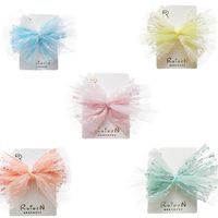 Korean Bowknot Fishnet Lace Children's Hairpin main image 6