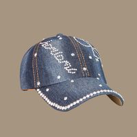 Fashion Blue Cowboy Bow Sunshade Wide Brim Cap Wholesale main image 1