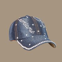 Fashion Blue Cowboy Bow Sunshade Wide Brim Cap Wholesale main image 2