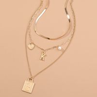 Fashion Geometric Portrait Pendant Multilayer Sweater Chain main image 1