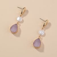 Wholesale Fashion Pink Drop Pendant Earrings main image 3