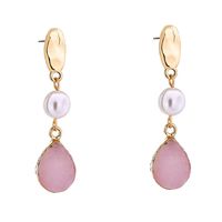 Wholesale Fashion Pink Drop Pendant Earrings main image 6