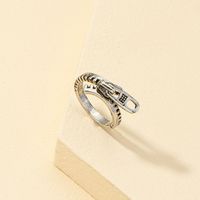 Wholesale Retro Geometric Buckle Alloy Ring main image 6