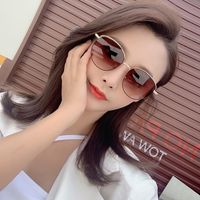 Fashion Round Frame Anti-blue Uv Protection Sunglasses Wholesale main image 1