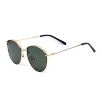 Fashion Round Frame Anti-blue Uv Protection Sunglasses Wholesale main image 3