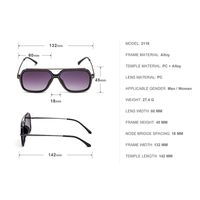 Fashion Wide Frame Metal Sunglasses Wholesale main image 6