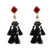 Fashion Acrylic Tassel Multi-layer Woven Earrings Wholesale sku image 1